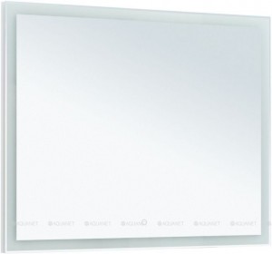 Зеркало Aquanet Гласс 100 белый LED 00274134 80*100 см